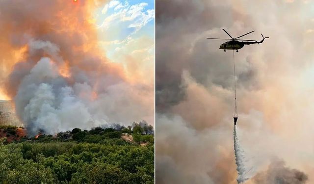 Manisa Kula'daki yangın devam ediyor: Valilik açıklama yaptı!