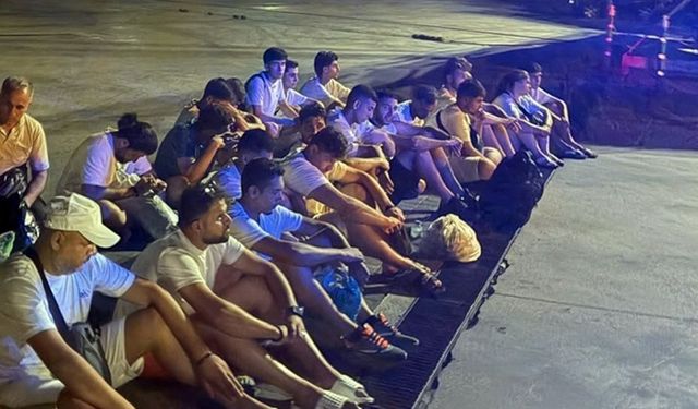 Marmaris'te düzensiz göçmen operasyonu