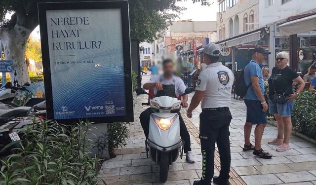 Bodrum'da yaya yolu işgallerine sıkı denetim