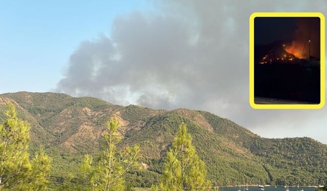 Marmaris alevlere direniyor: Karadan ulaşım yok, çıkarma gemileri devrede!