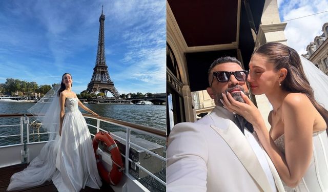 Paris'te sürpriz nikah: Itır Esen ile Engin Aykanat evlendi