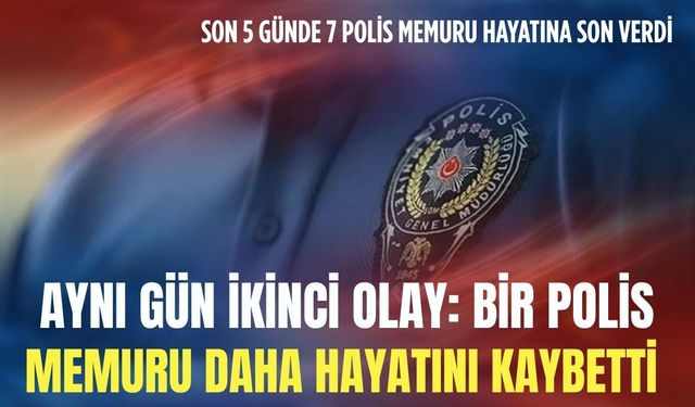 Ankara’da peş peşe acı haber: Bir polis memuru daha yaşamına son verdi