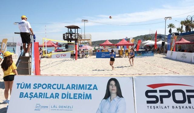 Çeşme’de uluslararası plaj voleybolu heyecanı sona erdi