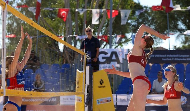 Foça’da U18 Avrupa Plaj Voleybolu heyecanı