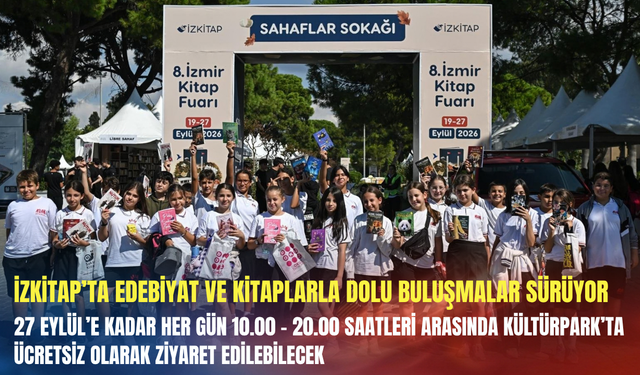 İZKİTAP’ta edebiyat ve kitaplarla dolu buluşmalar sürüyor
