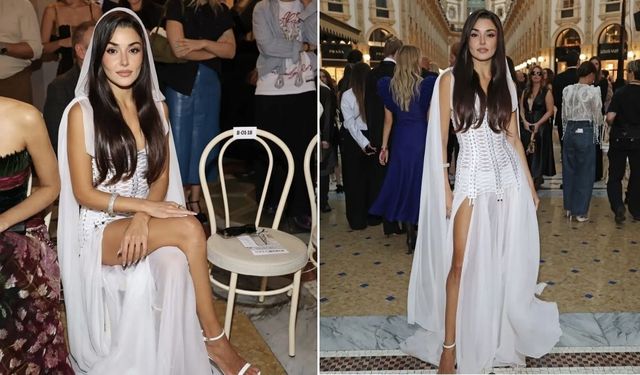 Hande Erçel Milano gecesini salladı!
