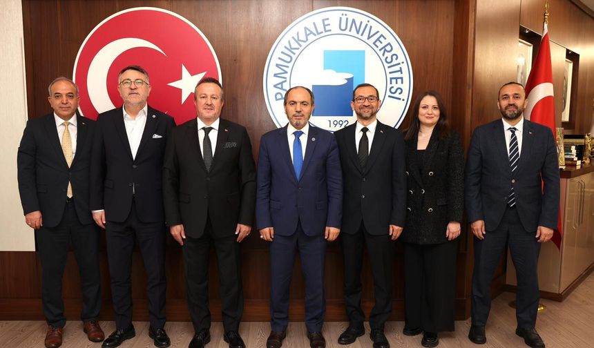 Denizli OSB Yönetimi, Rektör Mahmud Güngör’e ziyaret etti