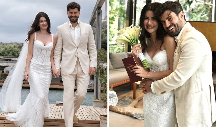 Aşkta nikah da Bodrum’da! Nesrin Cavadzade'nin düğününden ilk kareler
