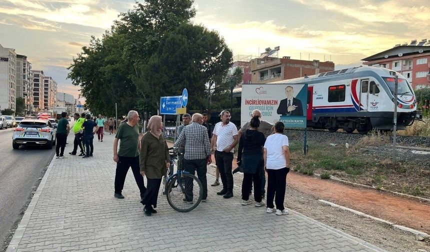 İzmir treninin çarptığı kadın ağır yaralandı!