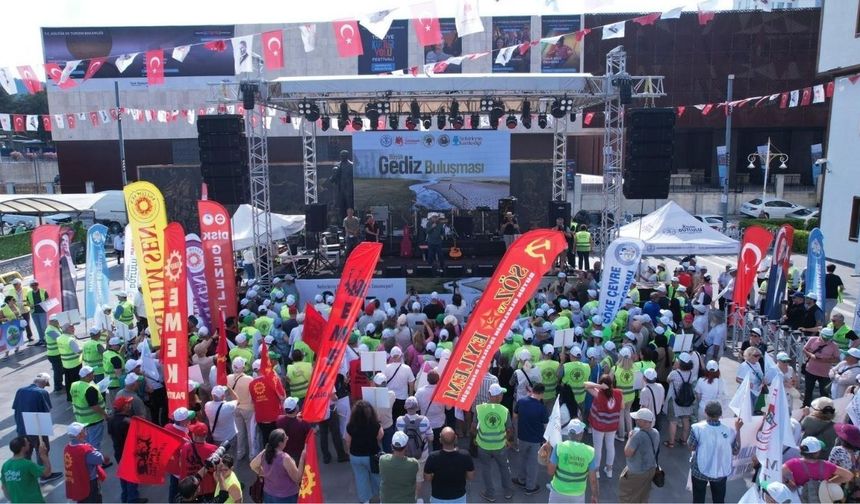 Manisa’da çevre mitingi: Gediz için tek yürek oldular