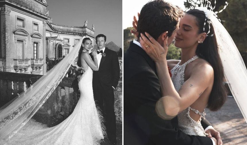 Dua Lipa düğününden ilk fotoğraflar
