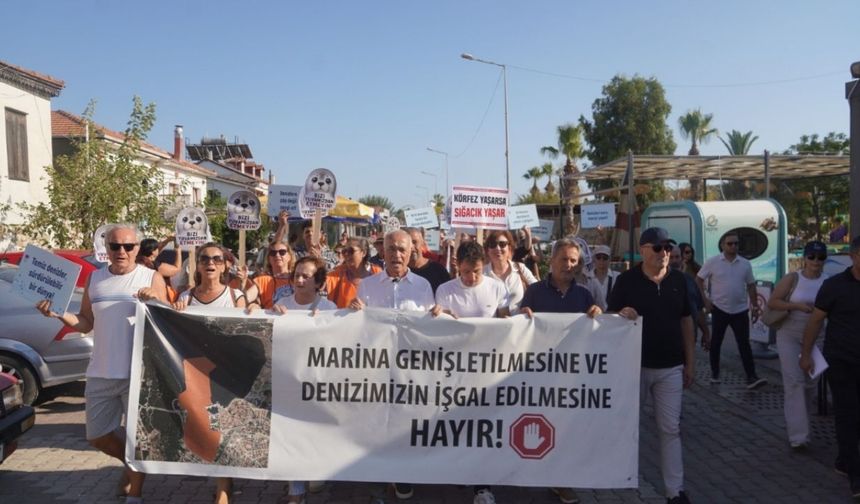 Sığacık’ta marina kapasite artışı projesine tepki: Denizimizi ranta teslim etmeyeceğiz