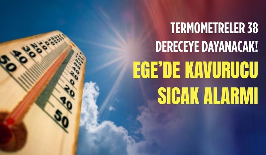 Ege’de kavurucu sıcak alarmı: Termometreler 38 dereceye dayanacak!