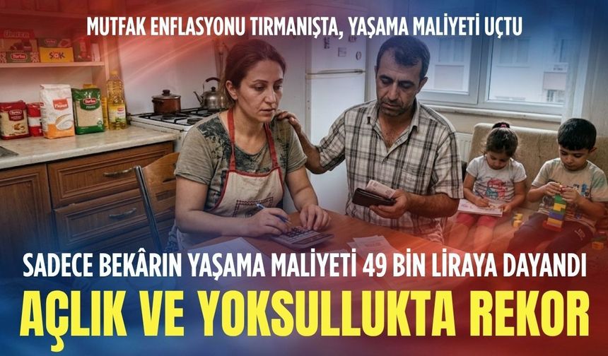 Açlık ve yoksulluk sınırında rekor: Sadece bekârın yaşama maliyeti 49 bin liraya dayandı