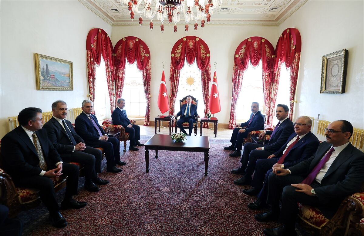 Cumhurbaşkanı Erdoğan, Mesrur Barzani'yi kabul etti-1