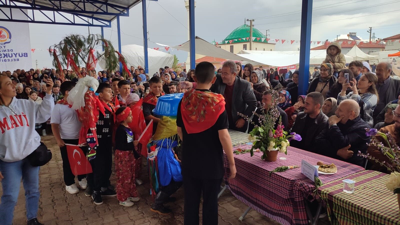 Denizli'de 'Yağmur Gelini' Geleneği Yaşatıldı, (1)