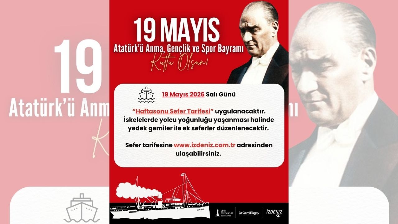 İZDENİZ’den 19 Mayıs hamlesi: Sefer yoğunluğu için önlem