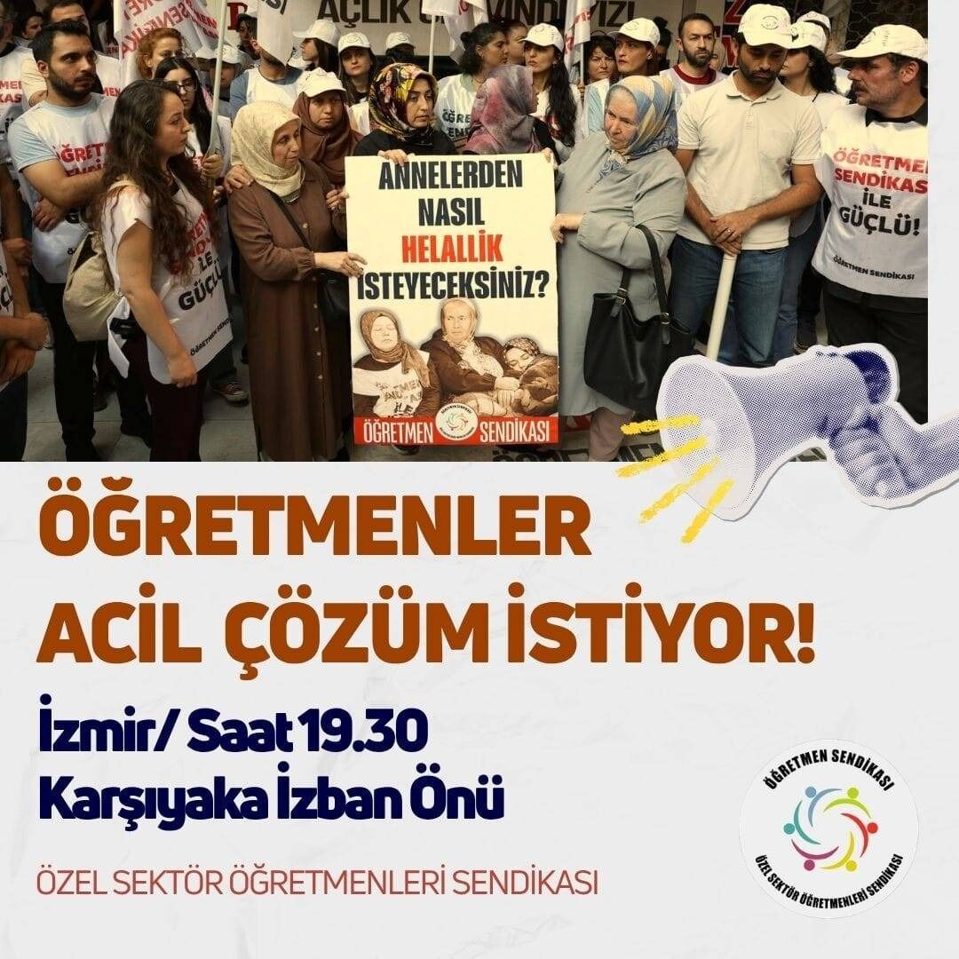 Ankara'daki Direniş İzmir’e Taşınıyor! Öğretmenler Acil Çözüm Istiyor (1)