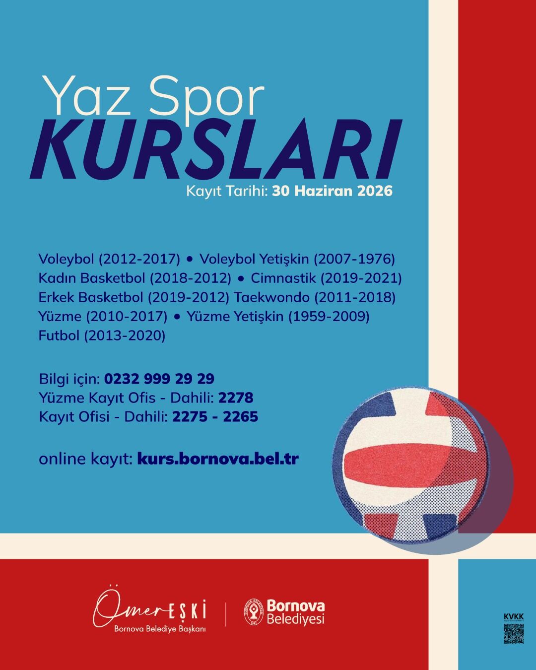 Bornova'da Yaz Spor Kursları Için Kayıt Dönemi Başlıyor (1)