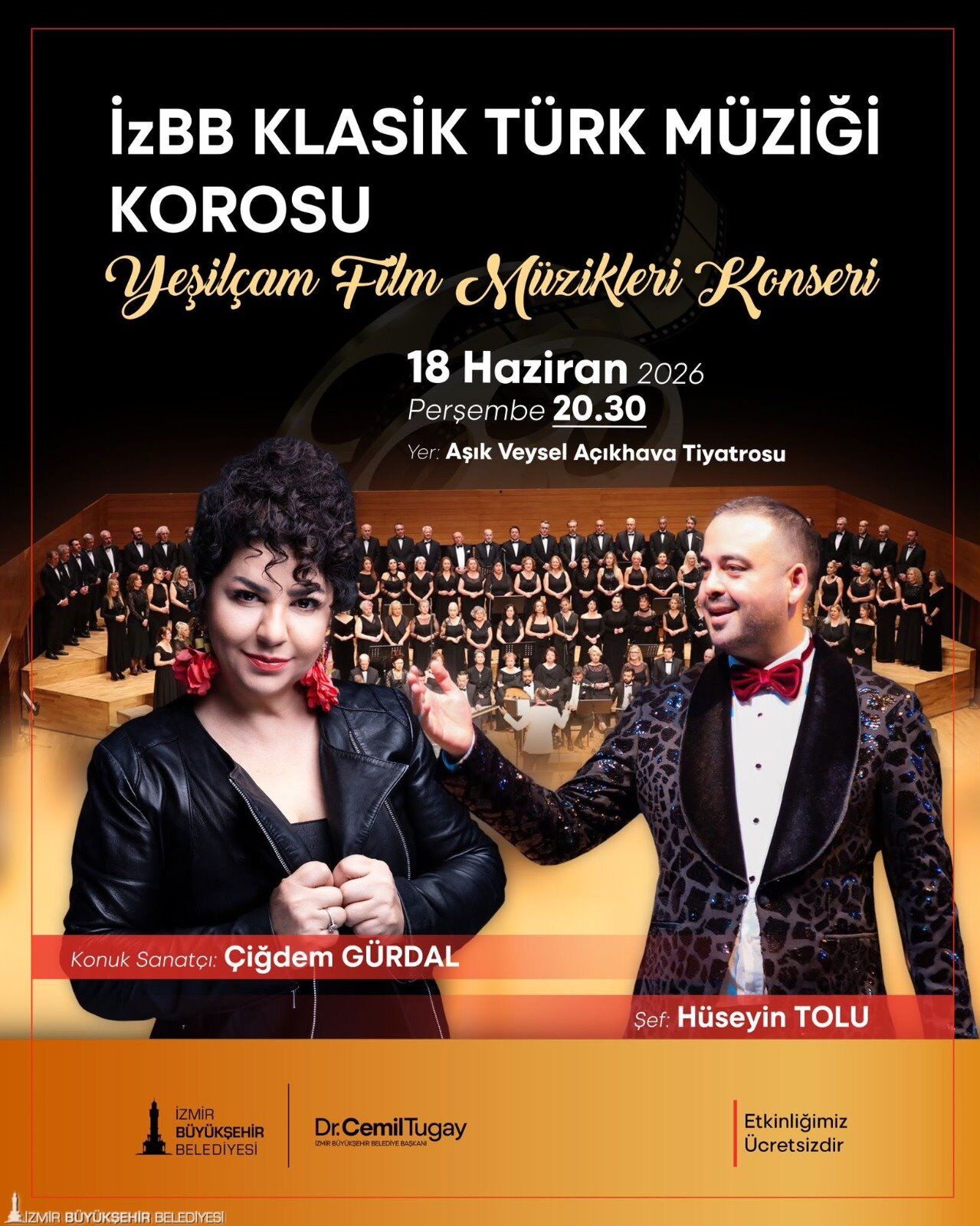 İzmir’de Yeşilçam Gecesi Dev Kadro, Ücretsiz Konser!-1