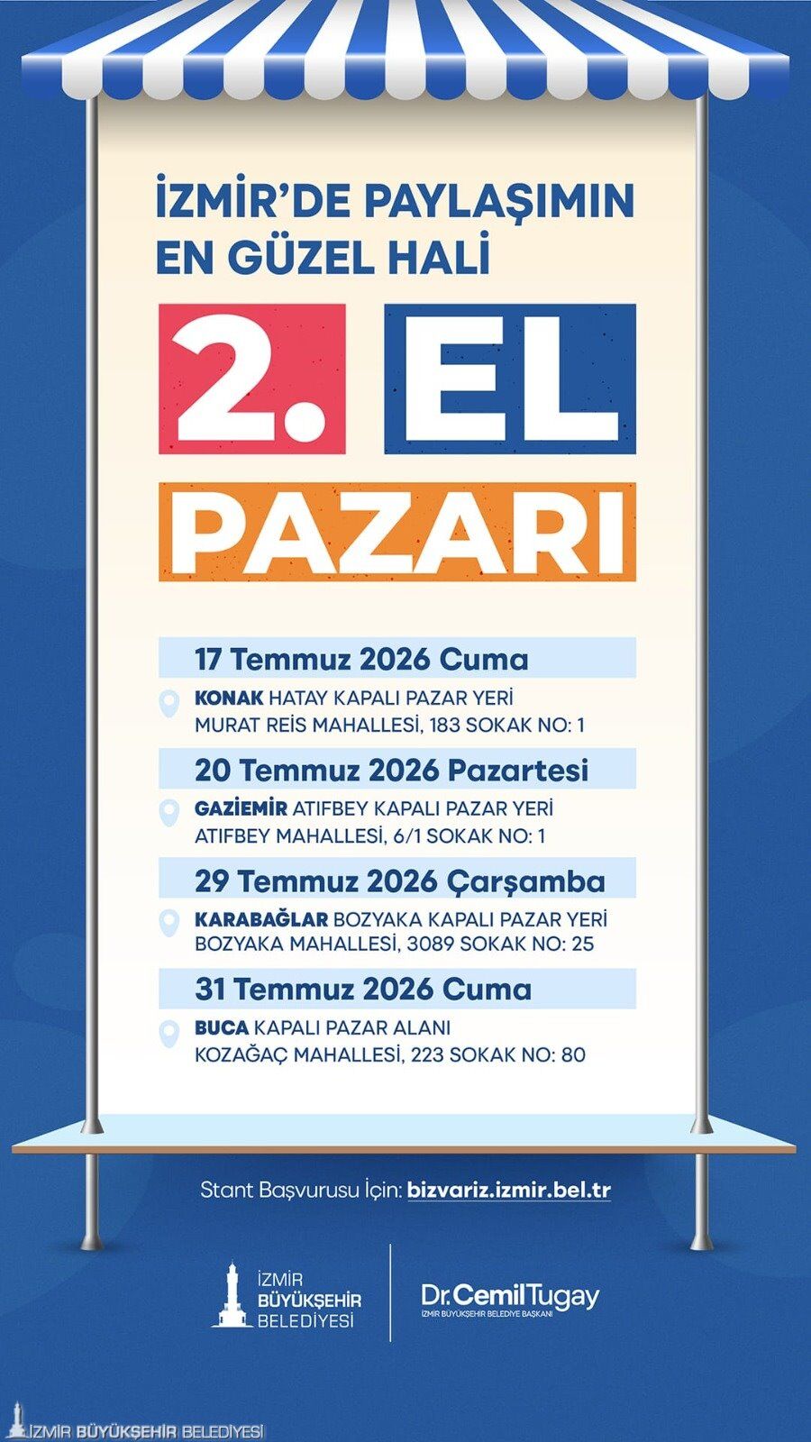 1İkinci El Pazarları Temmuzda Dört Ilçede Kurulacak