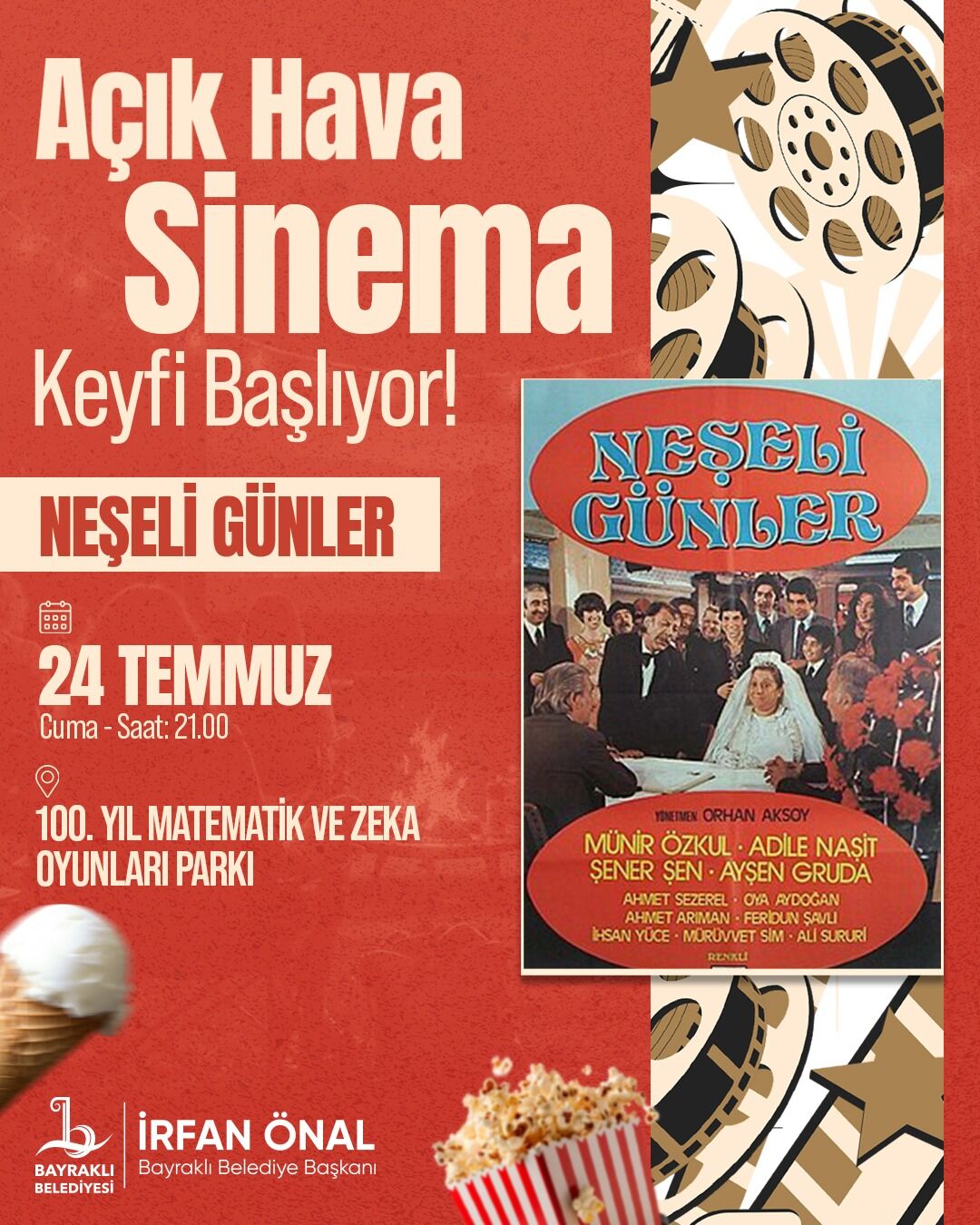 Bayraklı'da Açık Hava Sineması Başlıyor İşte Temmuz Programı (3)