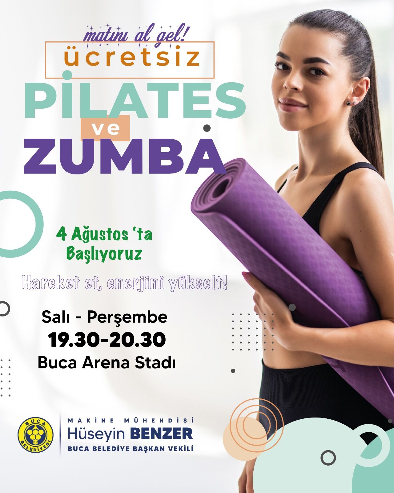 Buca Arena'da Ücretsiz Pilates Ve Zumba Dersleri Başlıyor (1)
