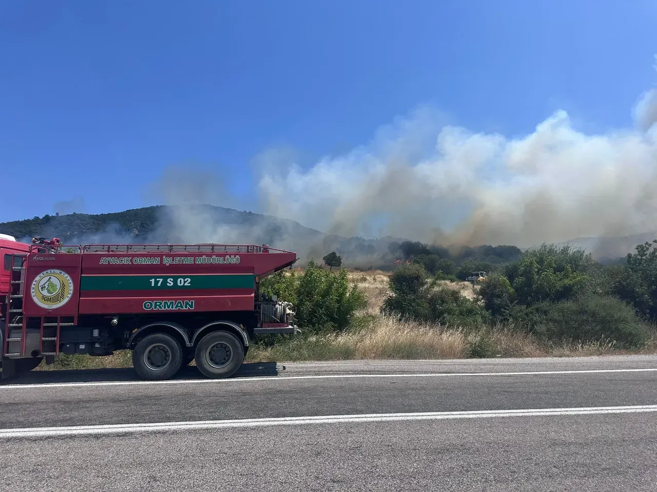 Çanakkale Ayvacık'ta Orman Yangını! Ekipler Seferber Oldu1