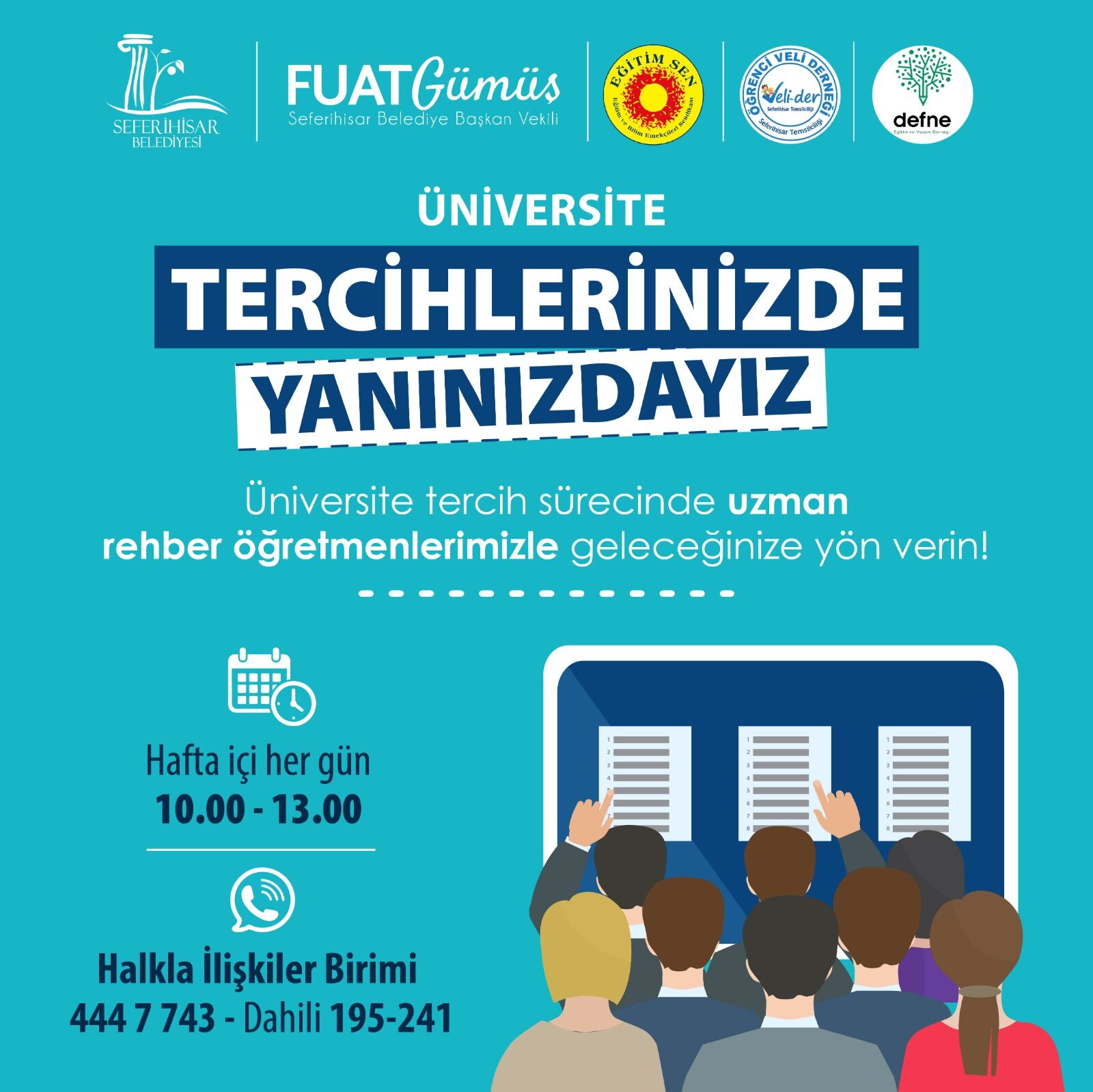 Seferihisar'da Üniversite Adaylarına Ücretsiz Tercih Danışmanlığı
