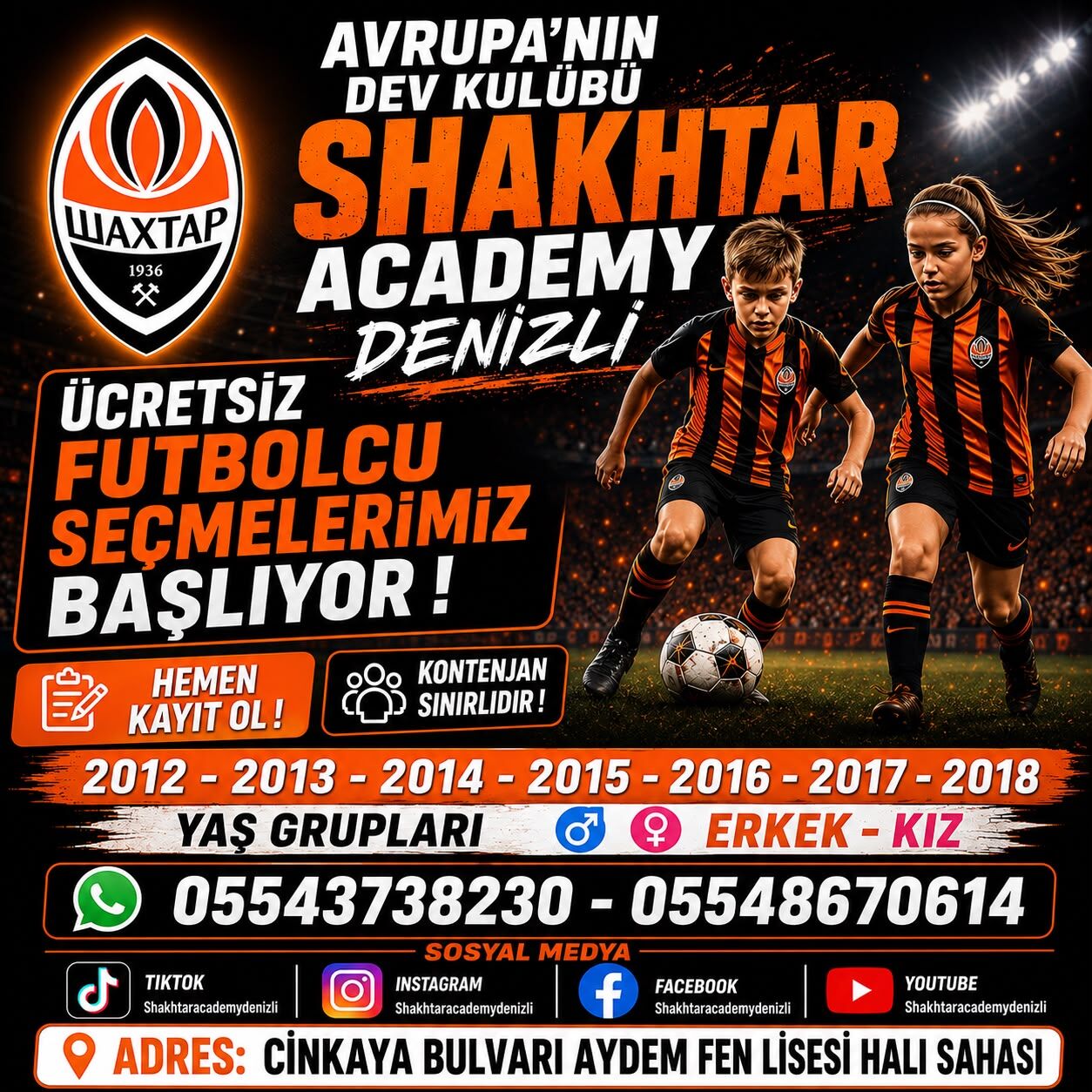 Shakhtar Academy Denizli’de