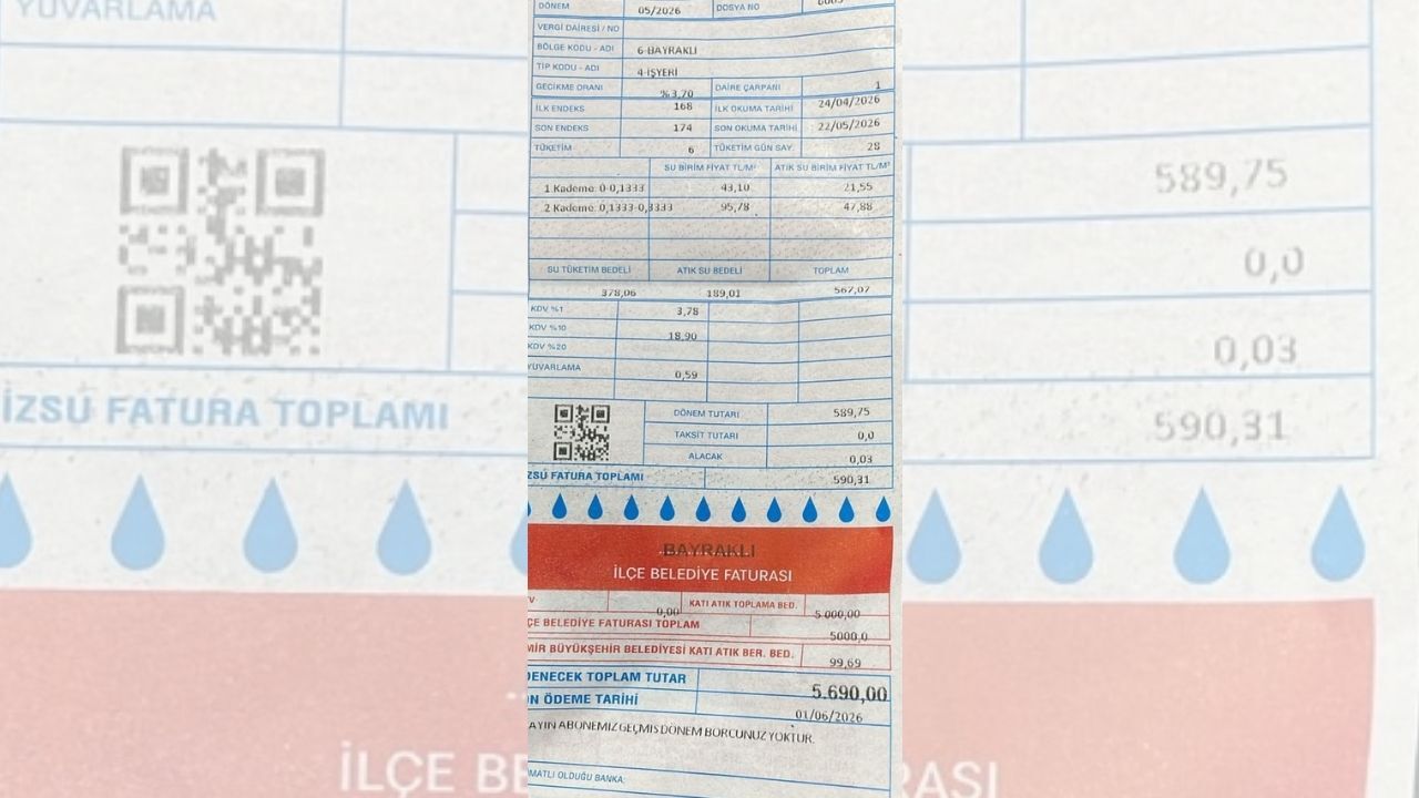 İzmir’in Bayraklı ilçesinde su faturalarına yansıtılan yüksek ve sabit katı atık bedellerine tepki gösteren güzellik salonu işletmecileri hukuki mücadele başlatmaya hazırlanıyor. Su tüketimi olmasa dahi faturalara yansıtılan 5 bin liralık sabit bedelden şikâyetçi olan esnaf, enflasyon ve artan maliyetler karşısında omuzlarına yeni bir yük bindiğini dile getirdi. 