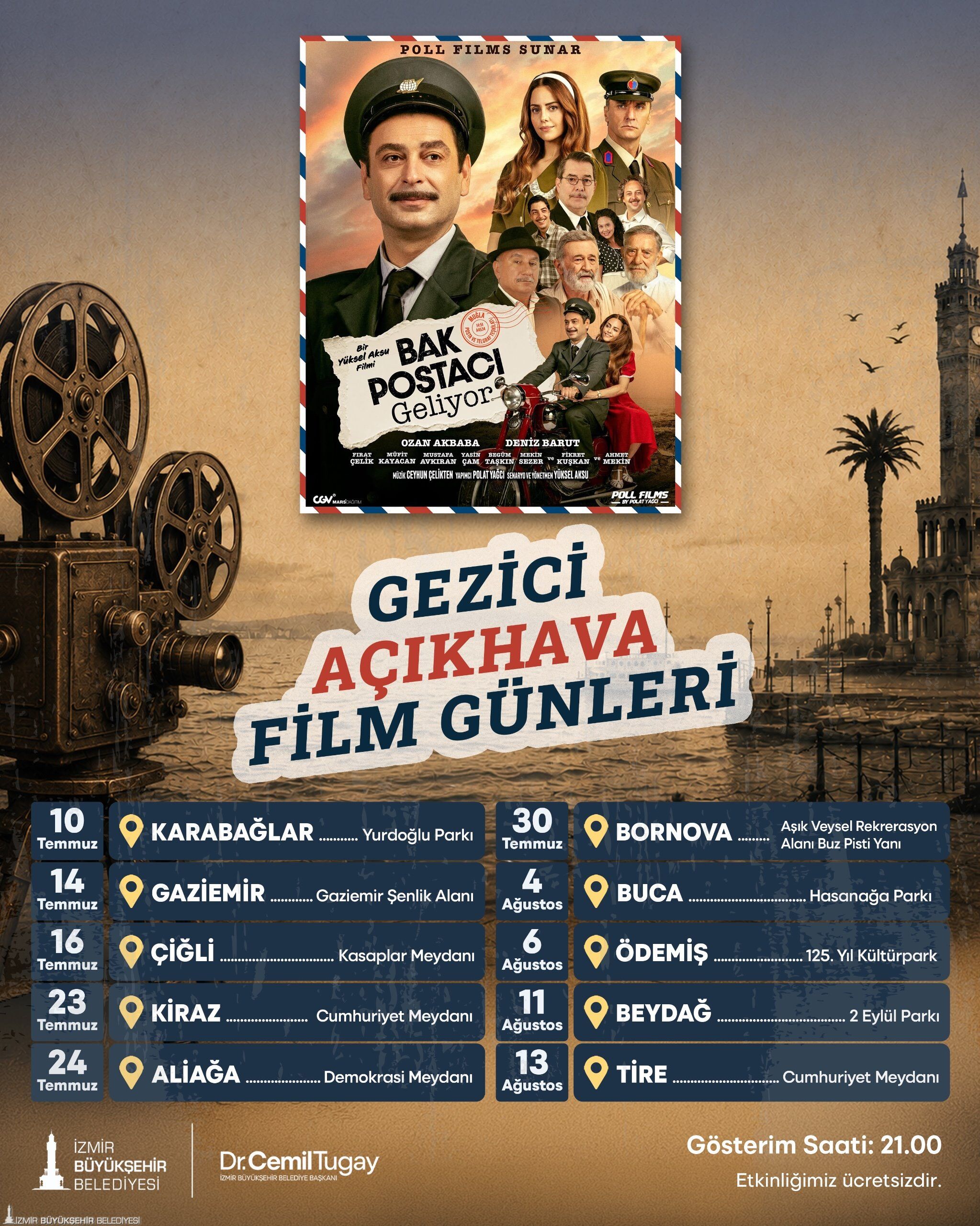 Ücretsiz Açık Hava Sineması İzmir'i Ilçe Ilçe Geziyor! İşte Yeni Durak (1)-2