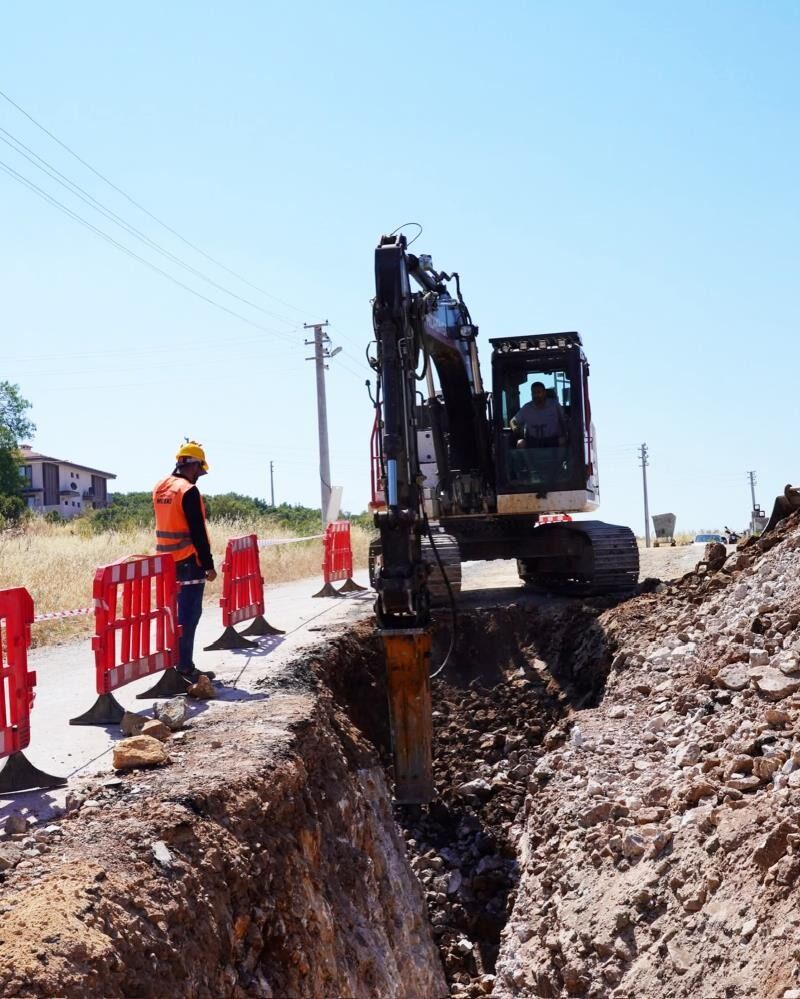 Ula’da Kanalizasyon Hattı Bulunmayan Bölgelere Hat Çalışması