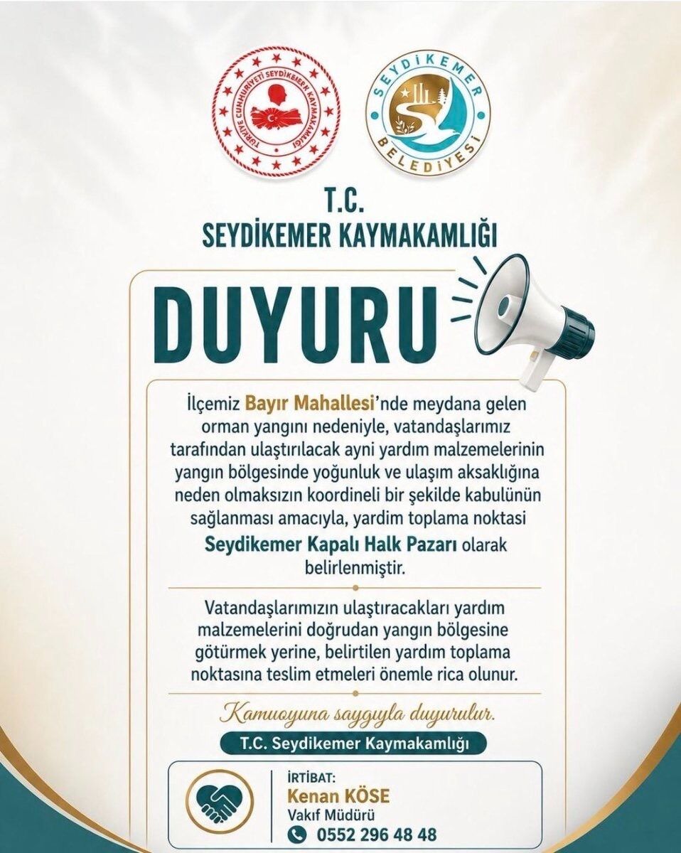 Yangın Yardım Toplama Noktası