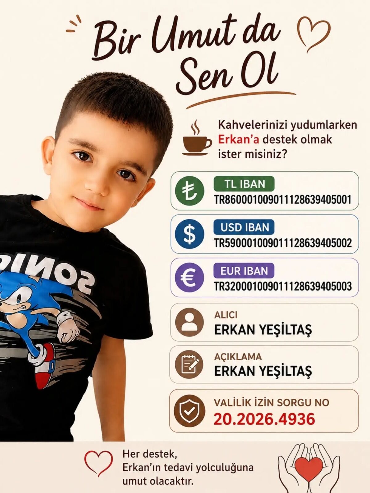 Denizli Çal’da 853’üncüsü düzenlenen tarihi Sudan Koyun Geçirme Yarışması’nda şampiyon olan çoban Zekeriya Karakoç, kazandığı tam altını DMD kas hastası minik Erkan’ın tedavi kampanyasına bağışladı.