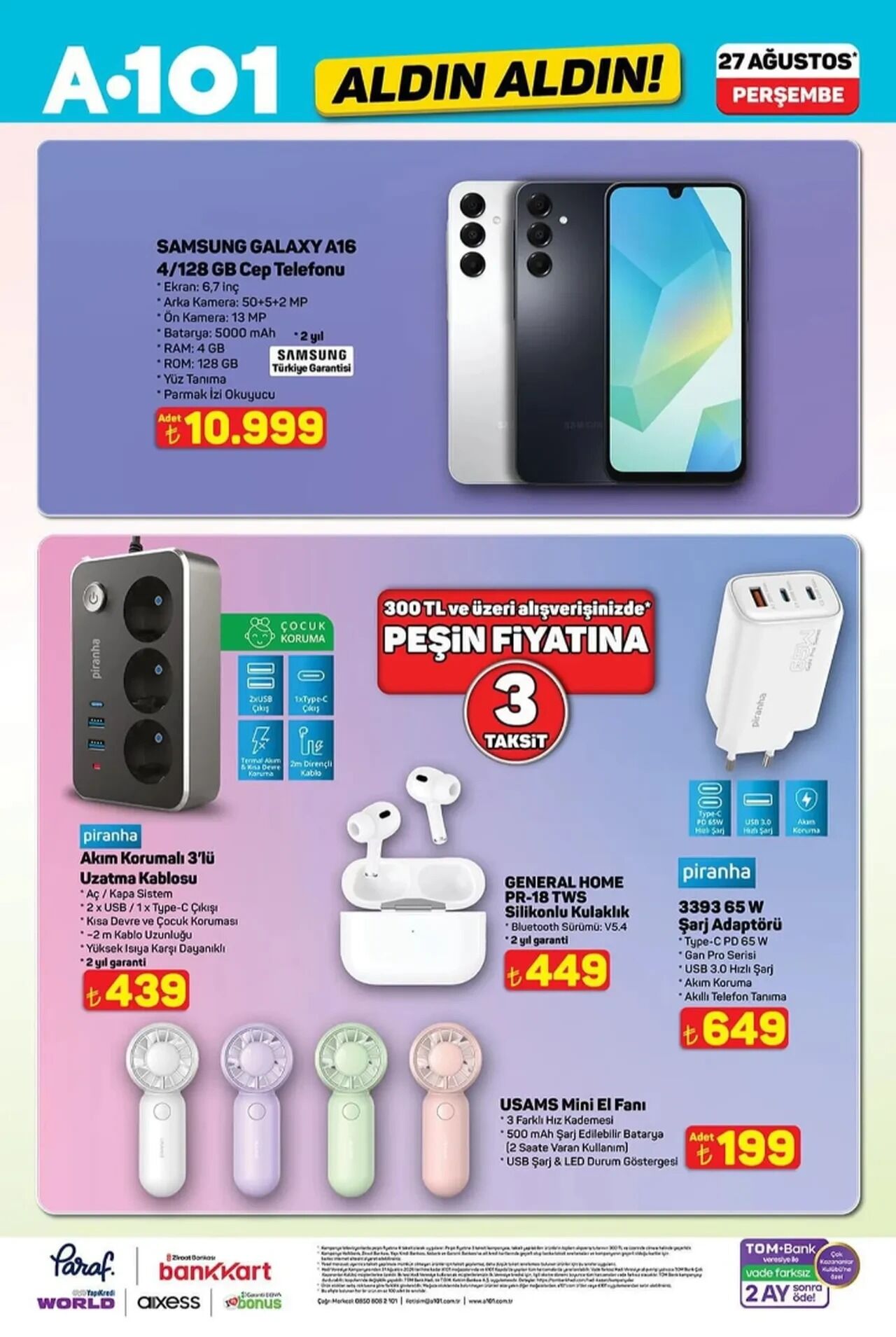 A101 27 28 Ağustos 2026 Aktüel Kataloğu 3