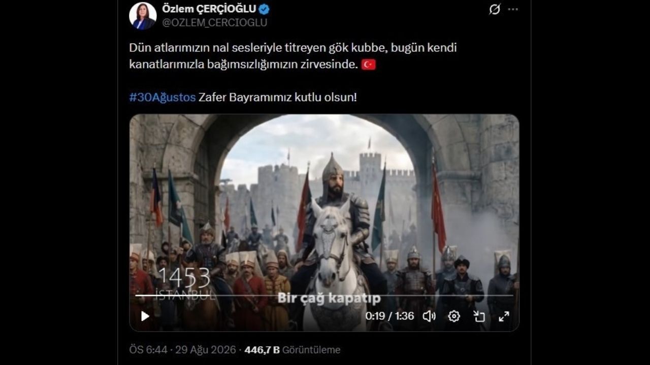 Başkan Özlem Çerçioğlu’nun 30 Ağustos Videosu Gündem Oldu4