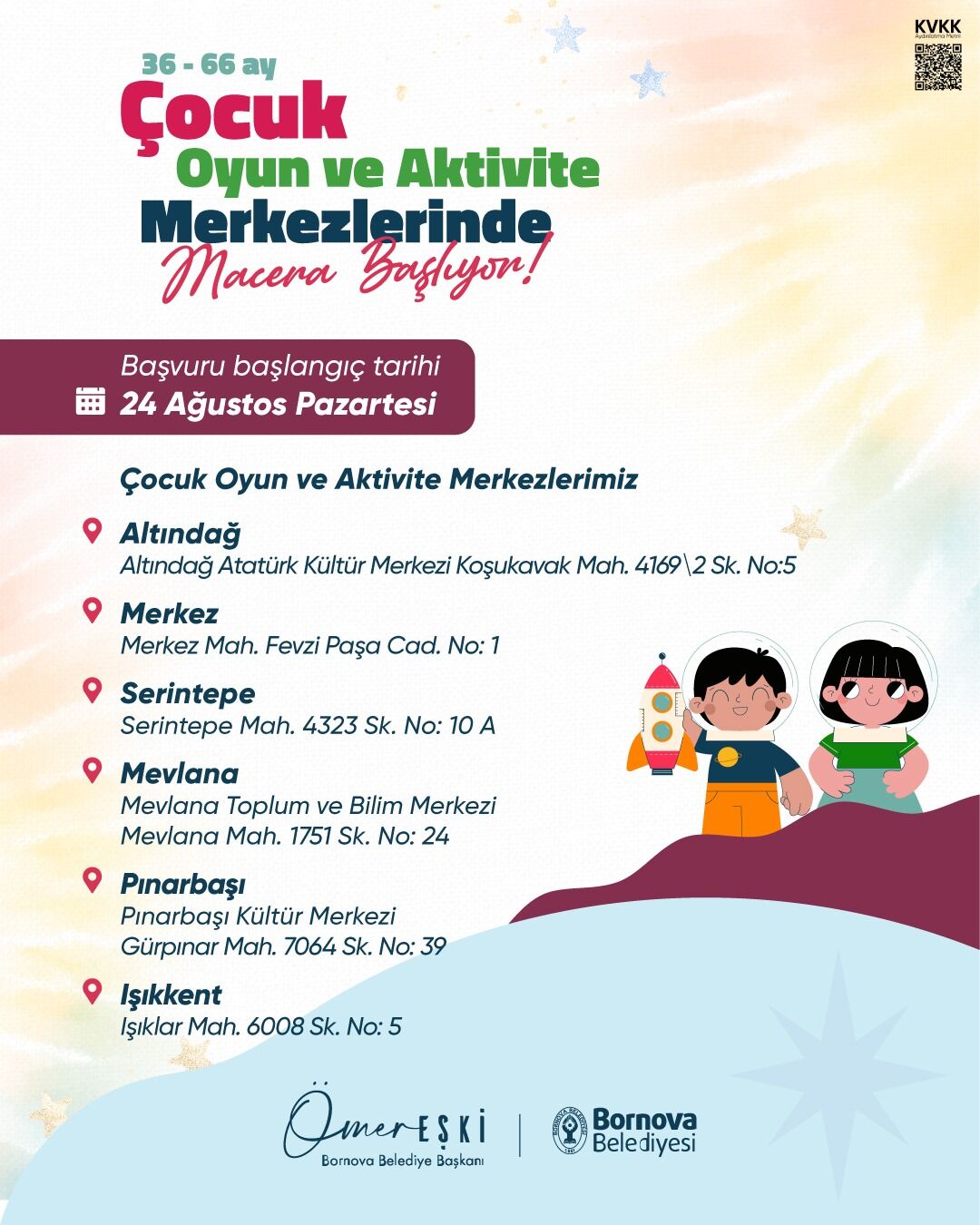 Bornova’da Çocuk Merkezleri Için Başvurular Başlıyor! (3)