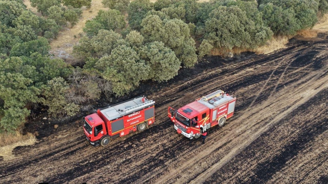 Denizli'nin Çivril Ilçesinde Arazi Yangını2