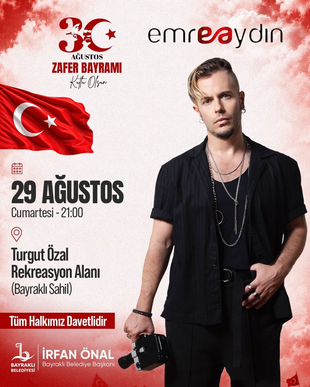 Emre Aydın Bayraklı’ya Geliyor Ücretsiz Konser! (1)