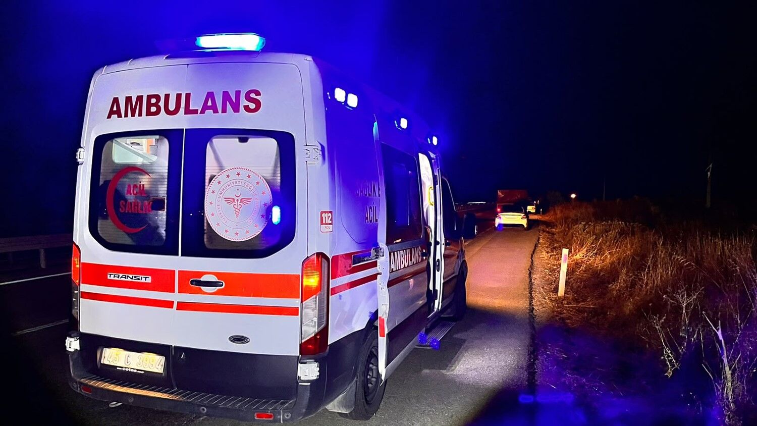 Manisa’da Feci Kaza3 Kontrolden Çıkan Otomobil Yol Kenarına Savruldu