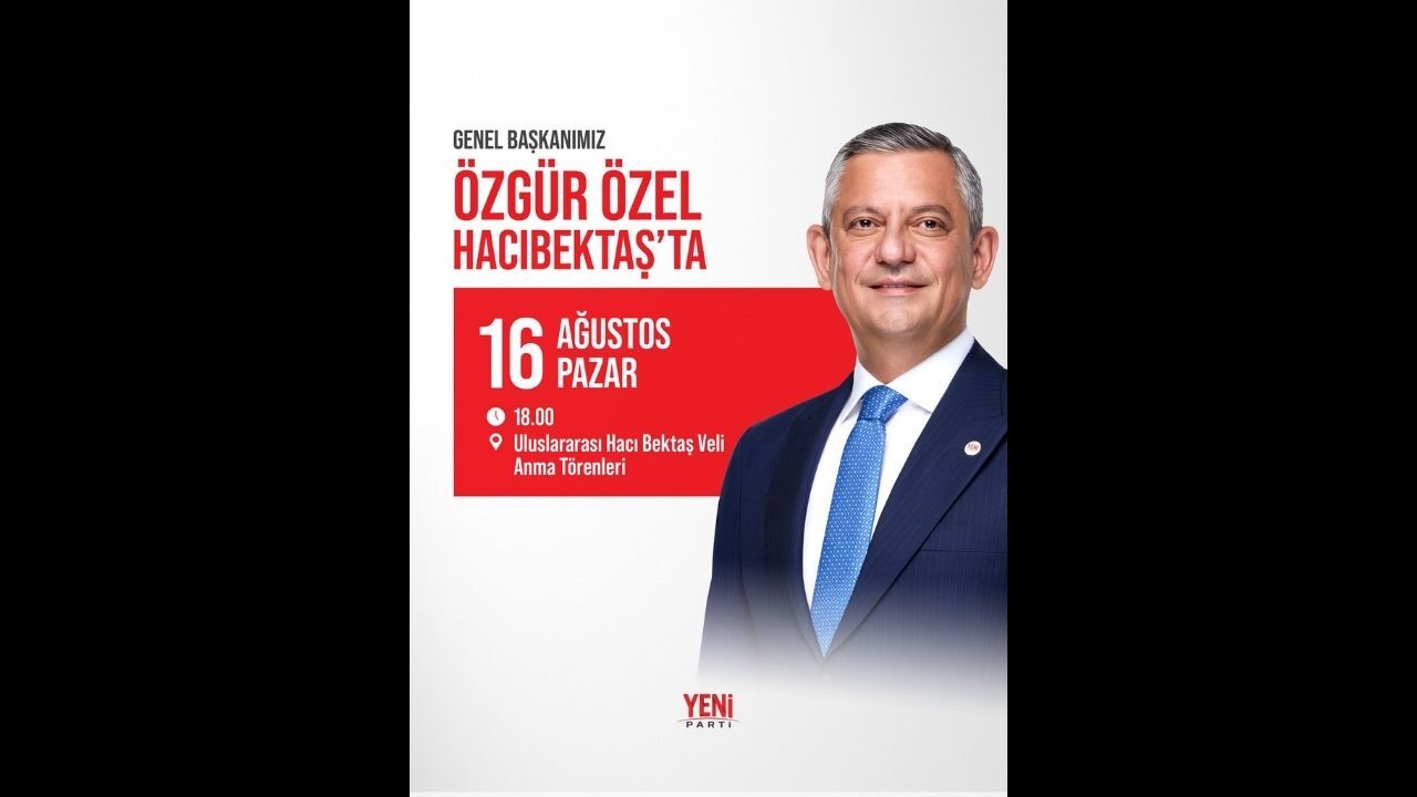 Özgür Özel Yeni Parti Pankart