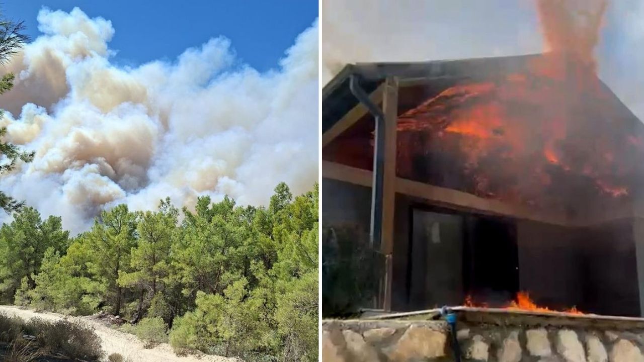 Muğla’daki orman yangını Antalya’ya sıçradı: Kanyon ziyarete kapatıldı, evler tahliye ediliyor