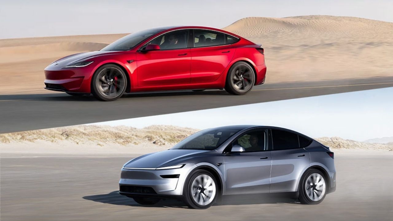 Tesla Model Y Ve Model 3