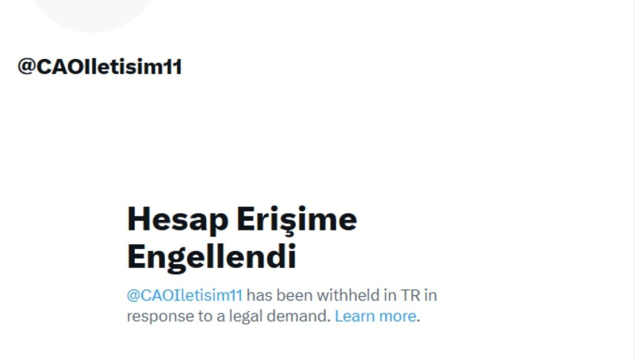 X Hesabı Kapandı