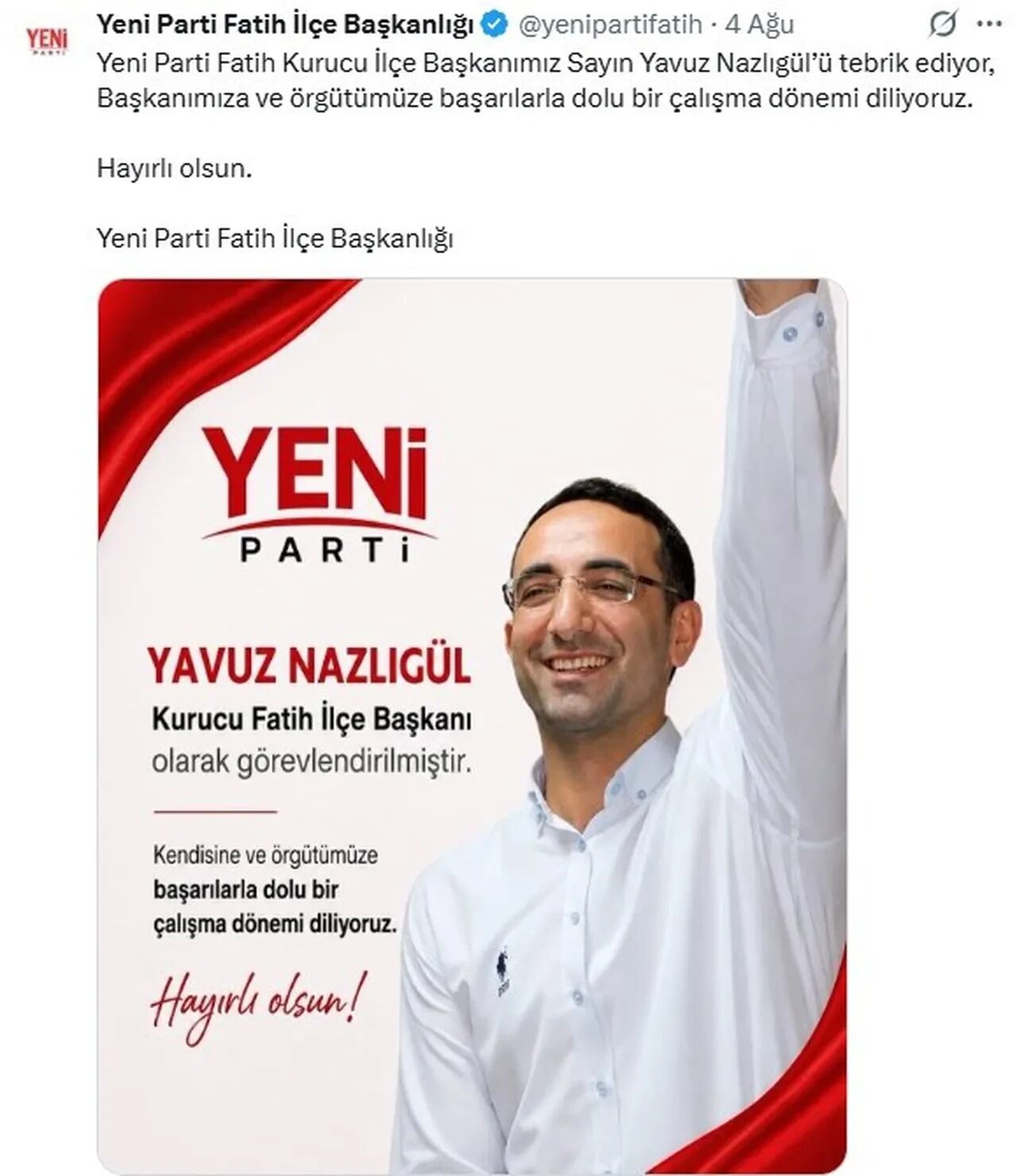 Yeni Partide Tartisilacak Karar Dhkp Cli Yavuz Nazligul Baskan Olarak Atandi 3351906 202608061440 1