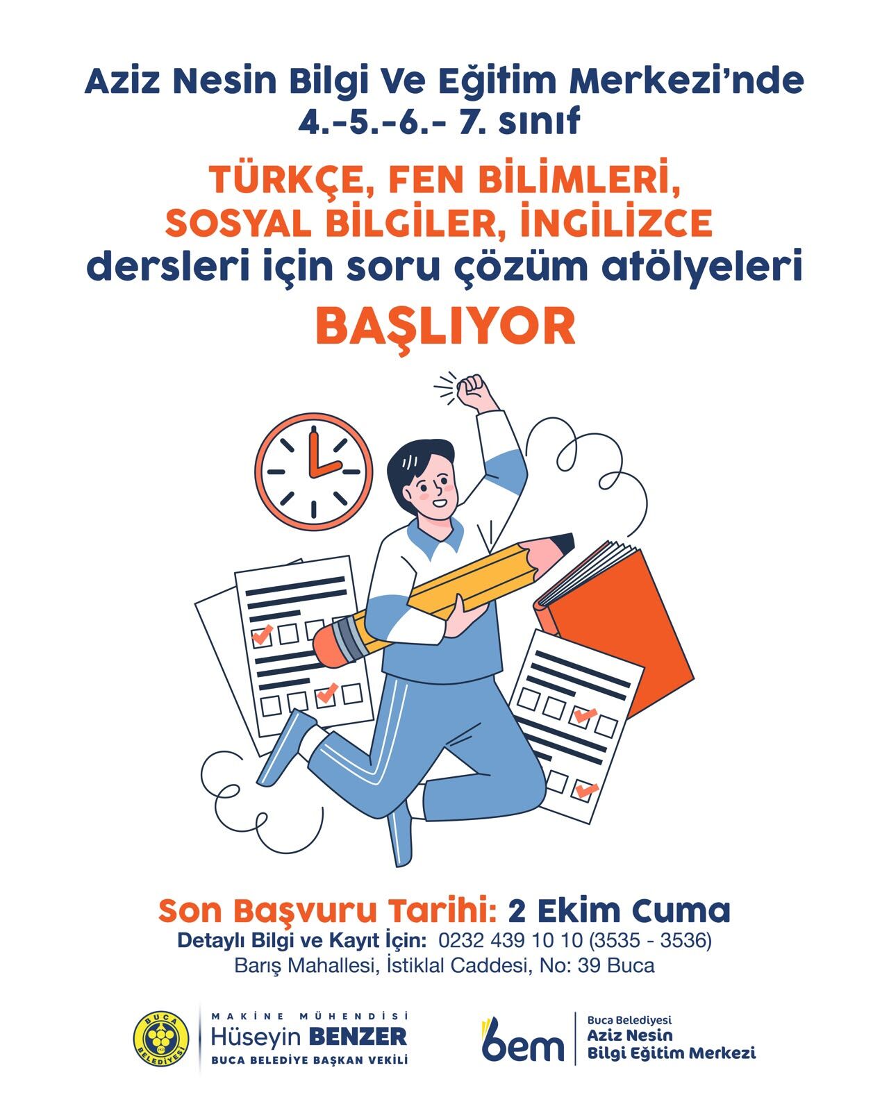 Aziz Nesin’de “Soru Çözüm Atölyeleri” Başlıyor (2)