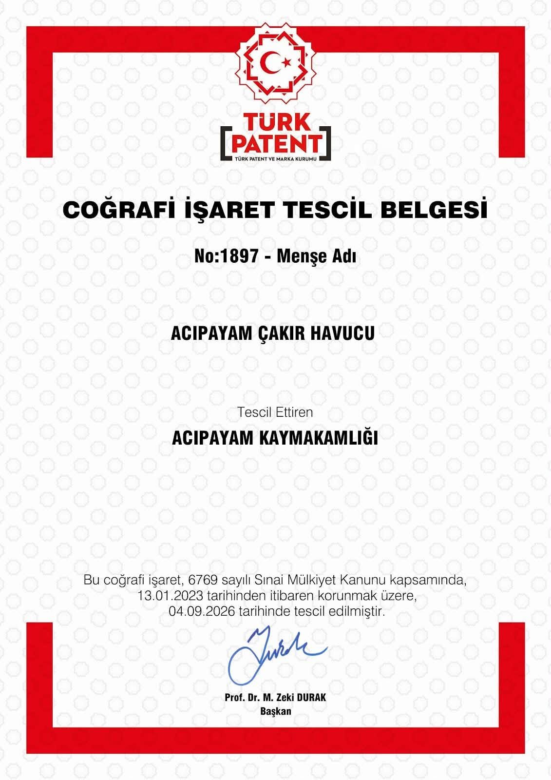 Çakır Havuç Tescillendi (2)