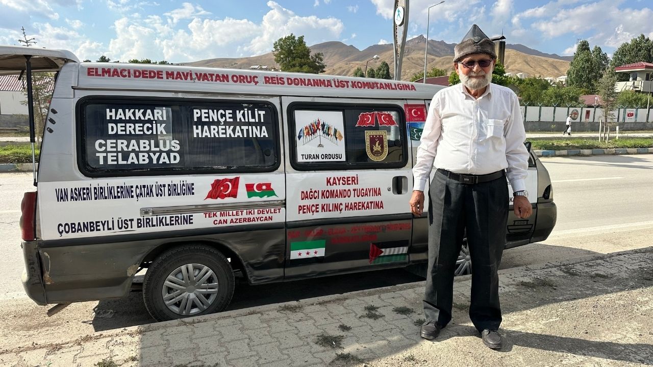 Elmacı Dede'den Bin 800 Kilometrelik Vefa Ziyareti Askerlre Üzüm Ikram Etti2