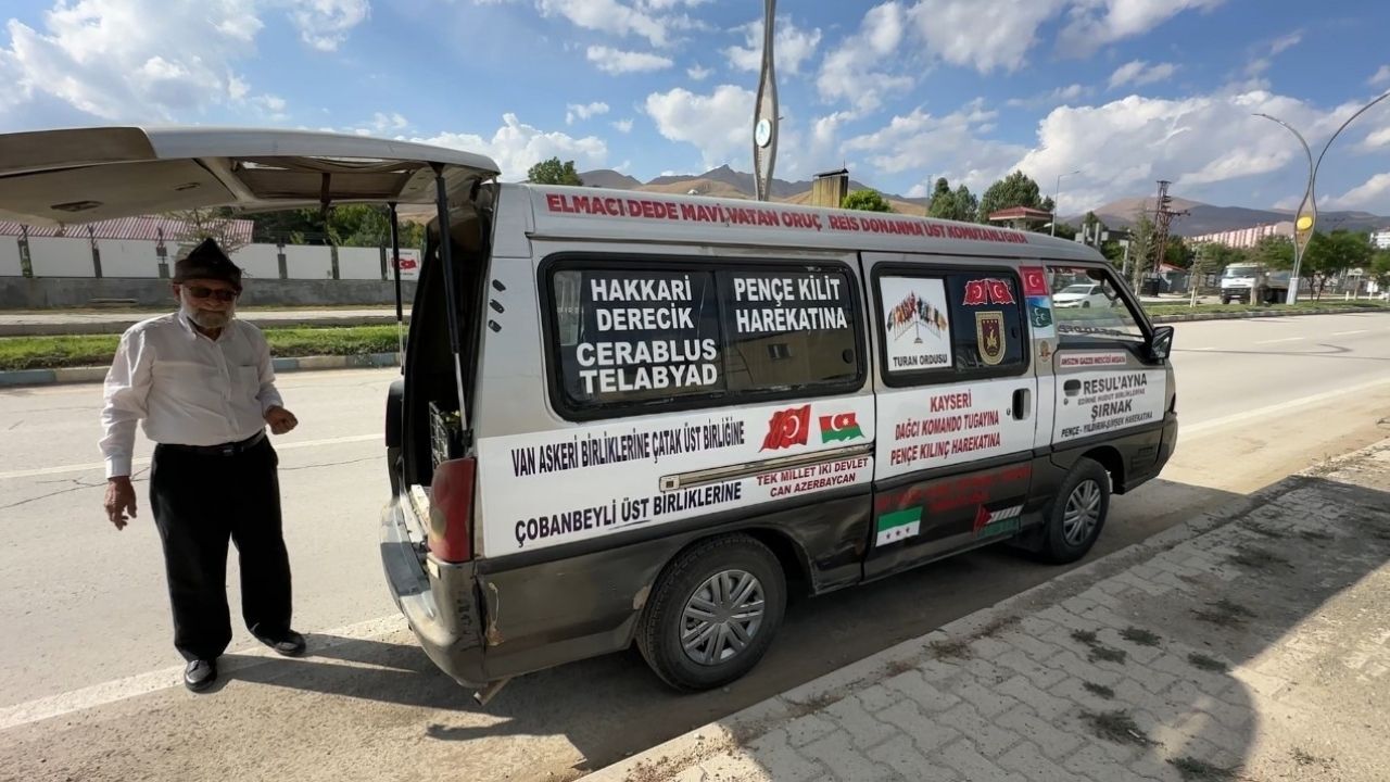 Elmacı Dede'den Bin 800 Kilometrelik Vefa Ziyareti Askerlre Üzüm Ikram Etti6